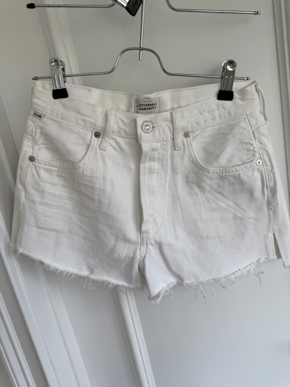 Citizens of Humanity White Denim Label Detail